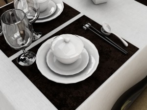 dining table set30 3D मॉडल