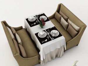 dining table set30 3D मॉडल