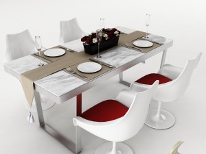 dining table set 31 3D Model