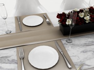 dining table set 31 3D Модель
