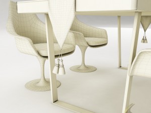 dining table set 31 3D Модель