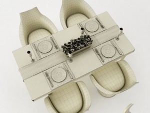 dining table set 31 3D Модель