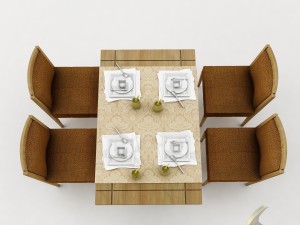 dining table set 32 3Dモデル