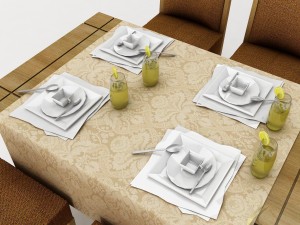 dining table set 32 3Dモデル