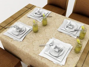 dining table set 32 3D Model
