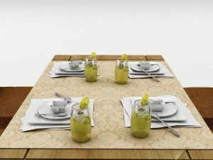 dining table set 32 3D Model