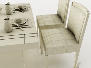 dining table set 32 3Dモデル