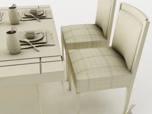 dining table set 32 3D Model