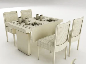 dining table set 32 3D Model