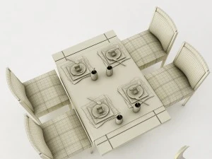 dining table set 32 3D Model