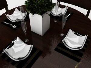 dining table set 33 Modelo 3D