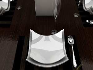 dining table set 33 Modelo 3D