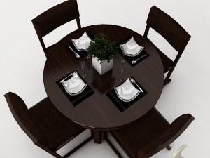 dining table set 33 Modelo 3D