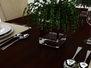 dining table set 34 3D Model