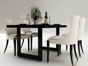 dining table set 35 Modelo 3D