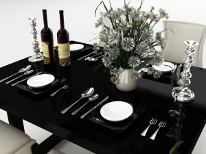dining table set 35 Modelo 3D