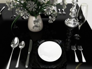 dining table set 35 Modelo 3D