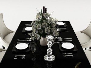 dining table set 35 Modelo 3D