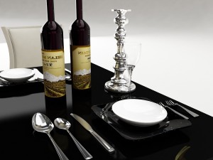 dining table set 35 Modelo 3D