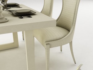 dining table set 35 Modelo 3D