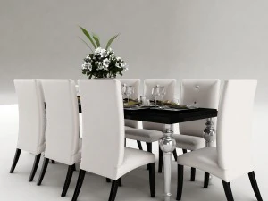 dining table set 36 3D Model