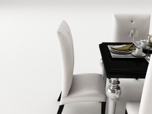 dining table set 36 3D Modell