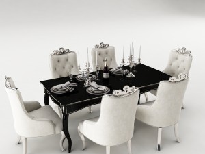 dining table set 37 3D Model