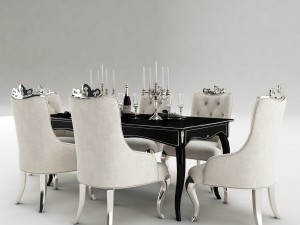 dining table set 37 3D Model