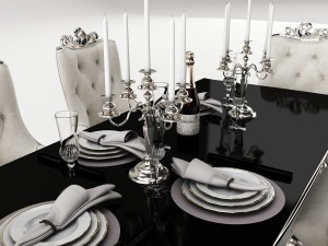dining table set 37 3D Model