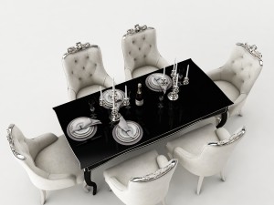 dining table set 37 3D Model