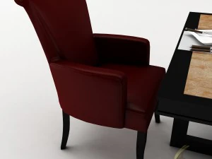 dining table set 39 3D Model