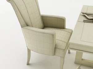 dining table set 39 3D Model