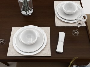 dining table set 40 3D Model