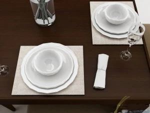 dining table set 40 3D Model