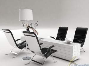 dining table set 41 Modèle 3D