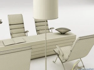 dining table set 41 3D Model