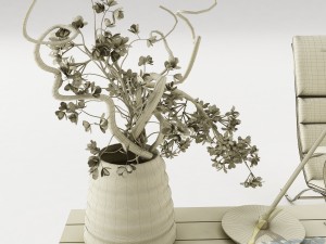 dining table set 41 Modèle 3D