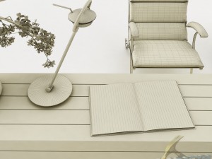 dining table set 41 Modèle 3D
