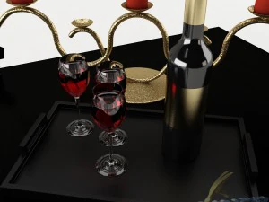 dining table set 42 3D Model