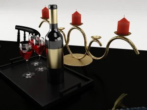 dining table set 42 3D Model
