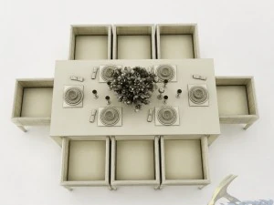 dining table set 43 3D Model