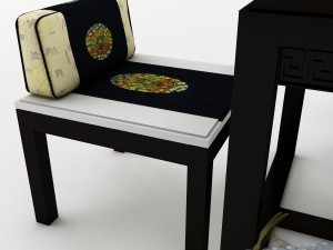 dining table set 44 3D-Modell