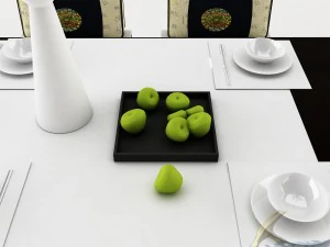 dining table set 44 3D Model