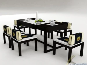 dining table set 44 3D Model