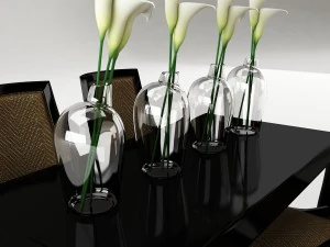 dining table set 46 3D Model