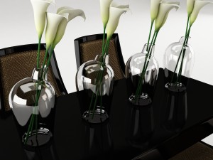 dining table set 46 Modèle 3D