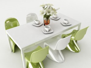dining table set 47 3D Model