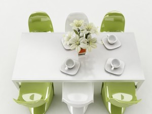 dining table set 47 3D Model