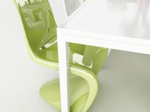 dining table set 47 3D Model