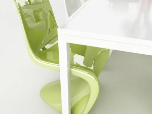 dining table set 47 3D Model